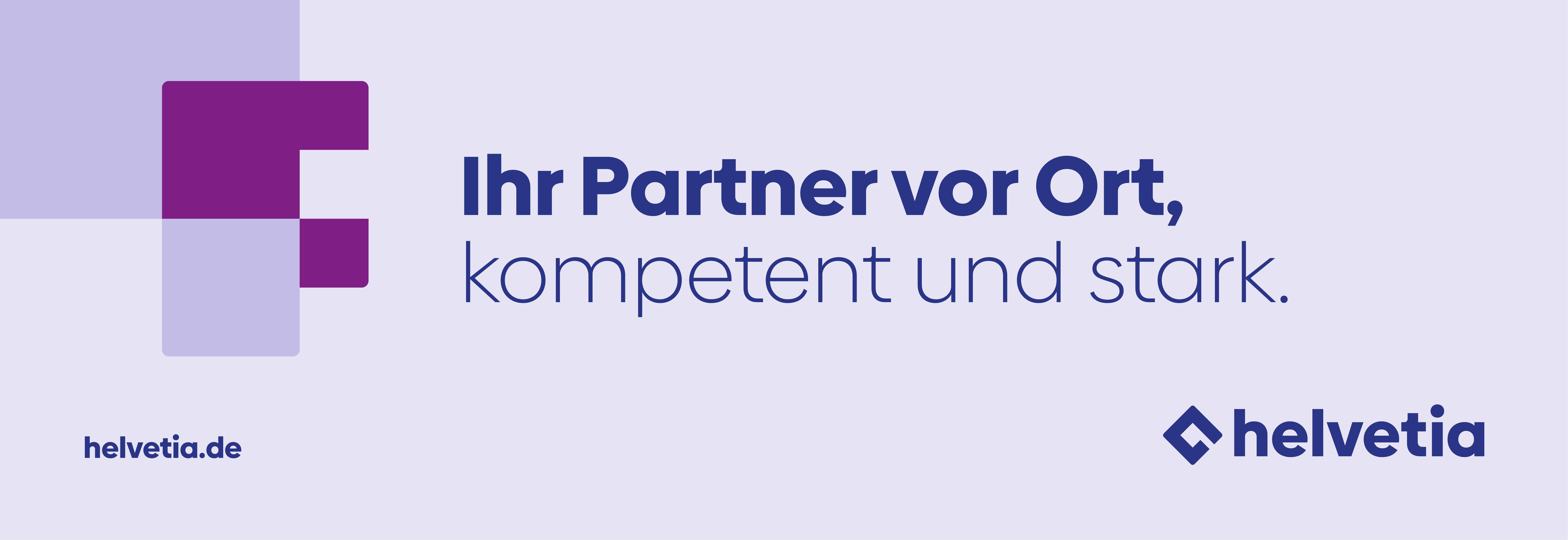 Eventbanner Lila – „Ihr Partner vor Ort“