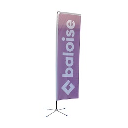 Beachflag lila (Standfuß separat)