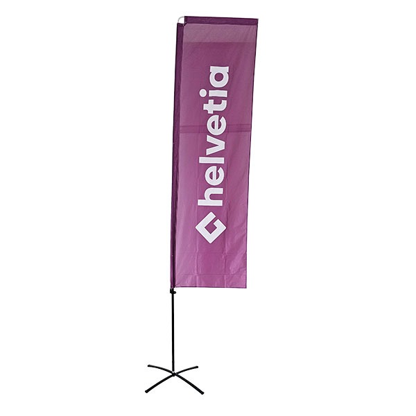 Beachflag lila (Standfuß separat)